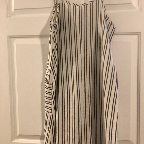 Cotton Striped Dress with Pockets - Picture 3 of 5
